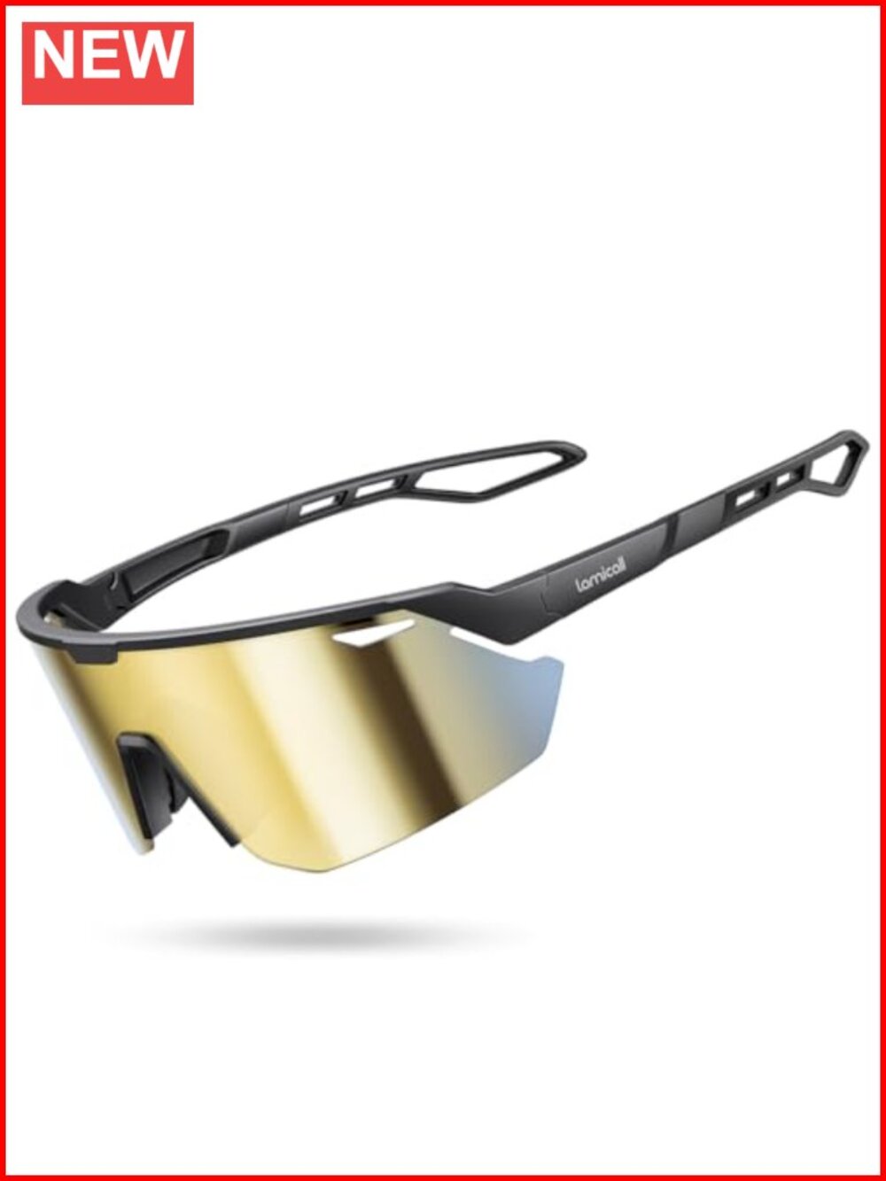 Lamicall Polarized Sports Sunglasses UV400 TAC Lens Cycling Running Fishing